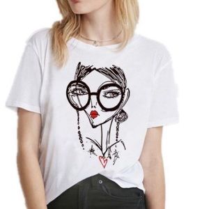 NEW “Luv my Glasses” white tshirt